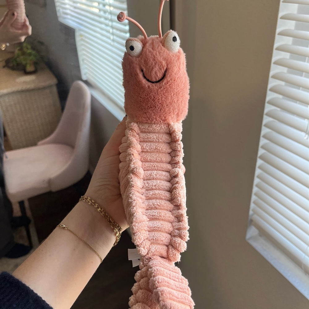 Sheldon shrimp retired jellycat